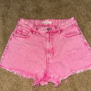PacSun pink jean shorts!